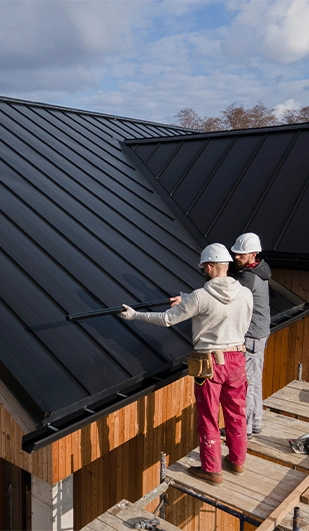 Our roofing team at work